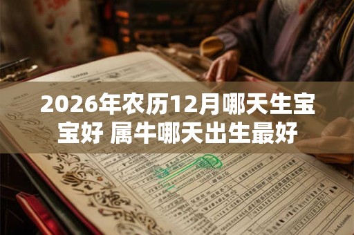 2026年农历12月哪天生宝宝好 属牛哪天出生最好