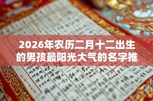 2026年农历二月十二出生的男孩最阳光大气的名字推荐