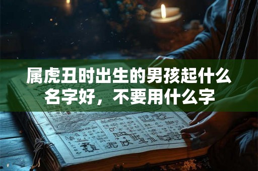 属虎丑时出生的男孩起什么名字好，不要用什么字