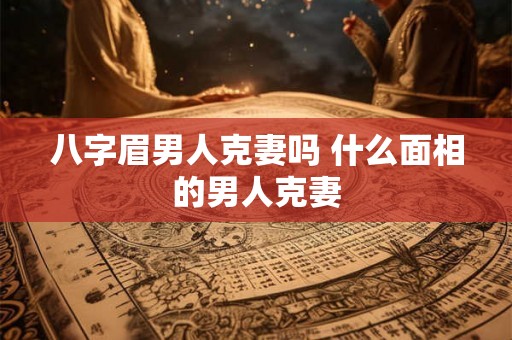 八字眉男人克妻吗 什么面相的男人克妻