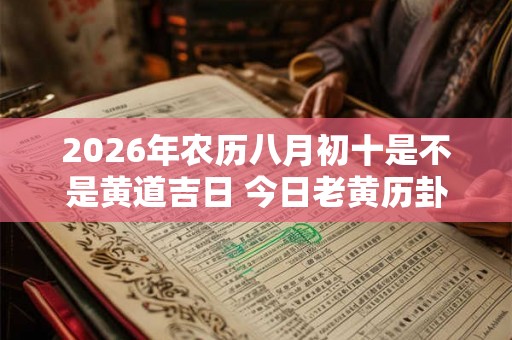 2026年农历八月初十是不是黄道吉日 今日老黄历卦象