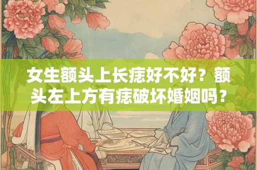 女生额头上长痣好不好?额头左上方有痣破坏婚姻吗? 女生额头上长痣好不好?额头左上方有痣破坏婚姻吗?