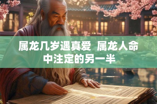 属龙几岁遇真爱  属龙人命中注定的另一半