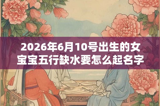 2026年6月10号出生的女宝宝五行缺水要怎么起名字