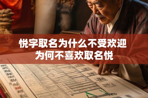 悦字取名为什么不受欢迎 为何不喜欢取名悦