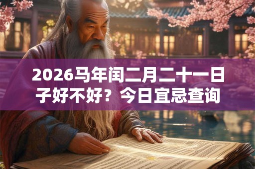 2026马年闰二月二十一日子好不好？今日宜忌查询