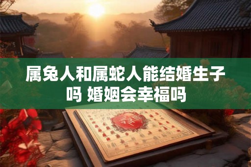 属兔人和属蛇人能结婚生子吗 婚姻会幸福吗