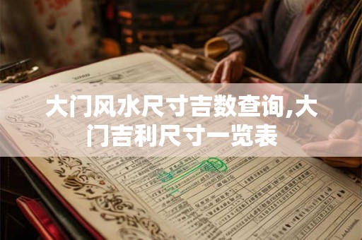 大门风水尺寸吉数查询,大门吉利尺寸一览表