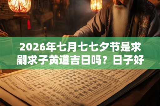 2026年七月七七夕节是求嗣求子黄道吉日吗？日子好不好？
