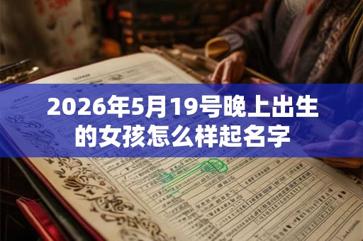 2026年5月19号晚上出生的女孩怎么样起名字
