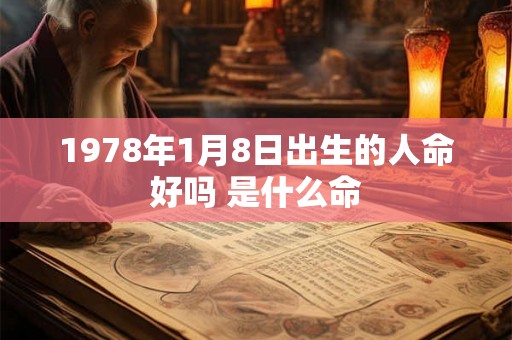 1978年1月8日出生的人命好吗 是什么命