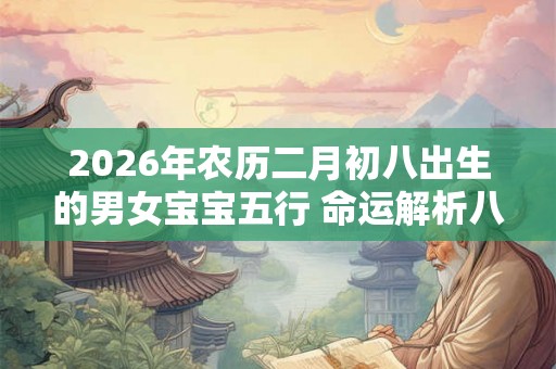 2026年农历二月初八出生的男女宝宝五行 命运解析八字起名