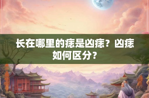 长在哪里的痣是凶痣？凶痣如何区分？