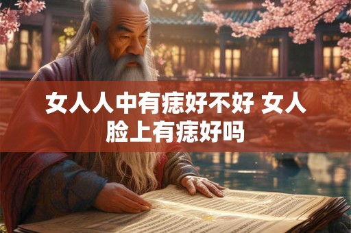女人人中有痣好不好 女人脸上有痣好吗