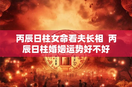 丙辰日柱女命看夫长相  丙辰日柱婚姻运势好不好
