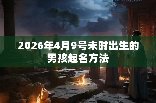 2026年4月9号未时出生的男孩起名方法