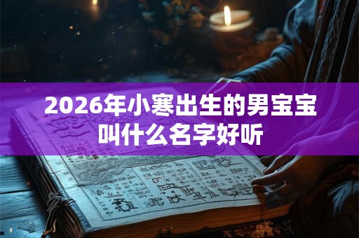 2026年小寒出生的男宝宝叫什么名字好听
