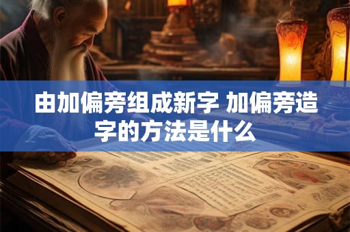 由加偏旁组成新字 加偏旁造字的方法是什么