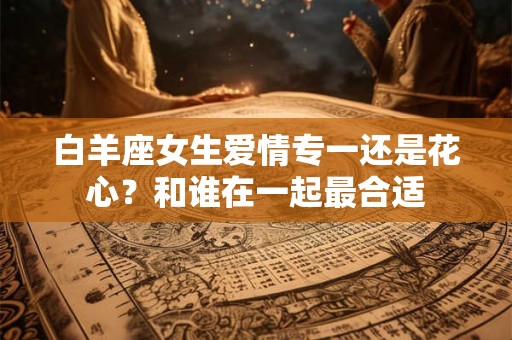 白羊座女生爱情专一还是花心？和谁在一起最合适