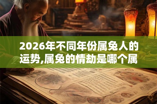 2026年不同年份属兔人的运势,属兔的情劫是哪个属相