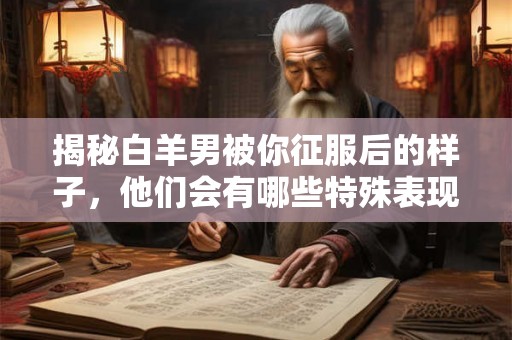 揭秘白羊男被你征服后的样子，他们会有哪些特殊表现？