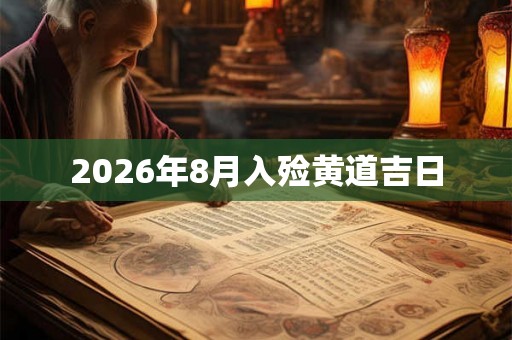 2026年8月入殓黄道吉日