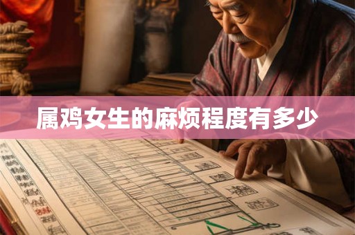 属鸡女生的麻烦程度有多少