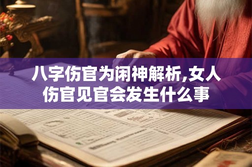 八字伤官为闲神解析,女人伤官见官会发生什么事