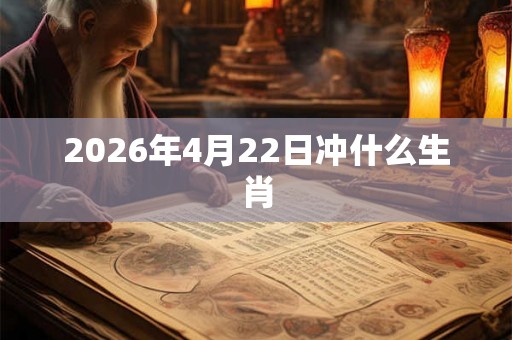 2026年4月22日冲什么生肖 2026年4月22日冲什么生肖