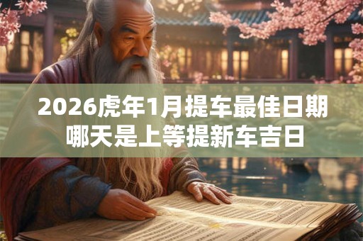 2026虎年1月提车最佳日期 哪天是上等提新车吉日