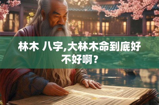 林木 八字,大林木命到底好不好啊？