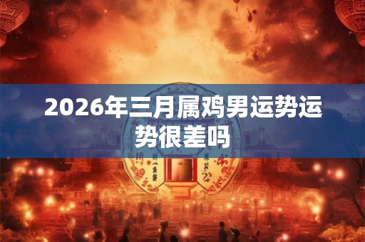 2026年三月属鸡男运势运势很差吗