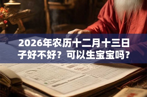 2026年农历十二月十三日子好不好？可以生宝宝吗？