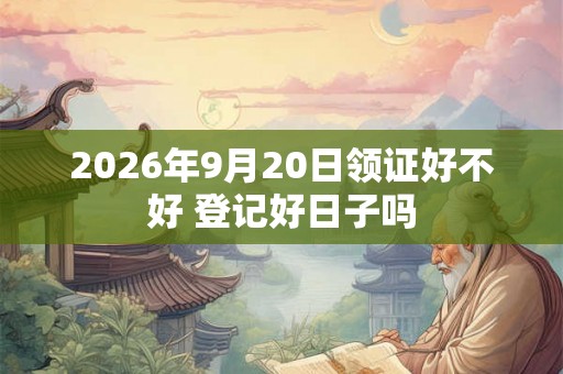 2026年9月20日领证好不好 登记好日子吗