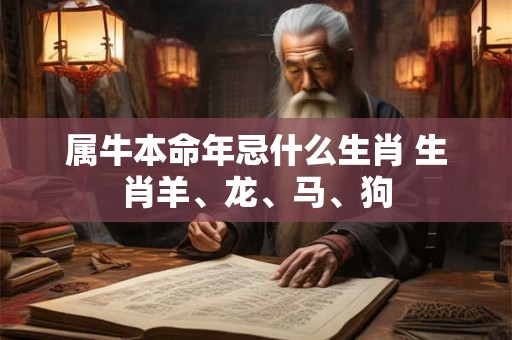 属牛本命年忌什么生肖 生肖羊、龙、马、狗