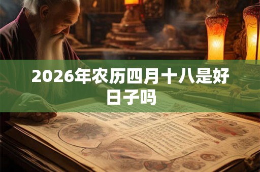 2026年农历四月十八是好日子吗