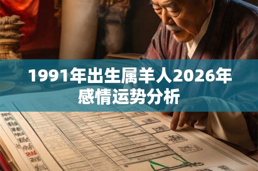 1991年出生属羊人2026年感情运势分析 1991年出生属羊人2026年感情运势分析