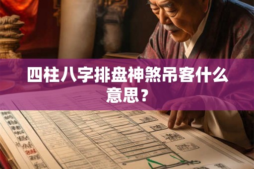 四柱八字排盘神煞吊客什么意思？
