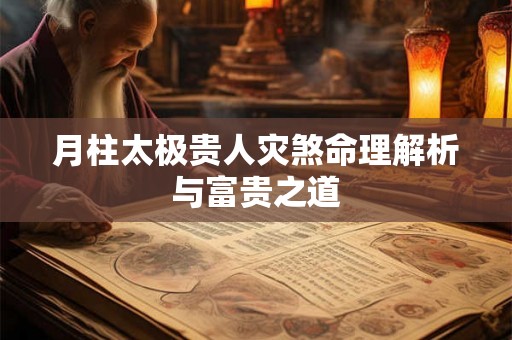 月柱太极贵人灾煞命理解析与富贵之道