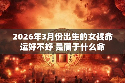 2026年3月份出生的女孩命运好不好 是属于什么命