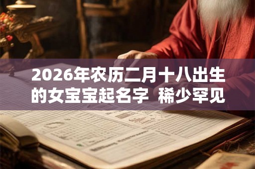 2026年农历二月十八出生的女宝宝起名字  稀少罕见的