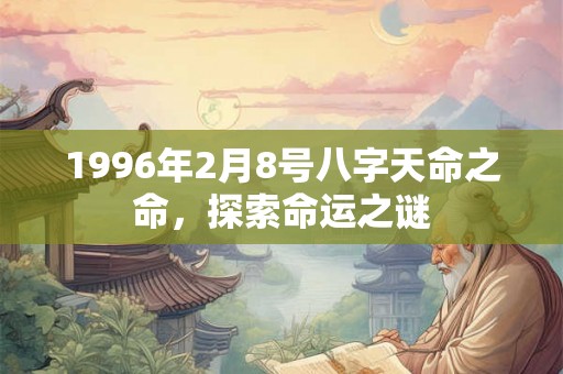 1996年2月8号八字天命之命，探索命运之谜