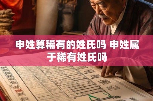 申姓算稀有的姓氏吗 申姓属于稀有姓氏吗