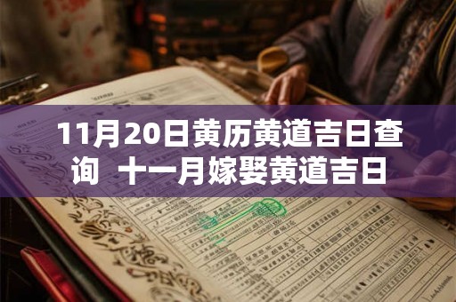 11月20日黄历黄道吉日查询  十一月嫁娶黄道吉日