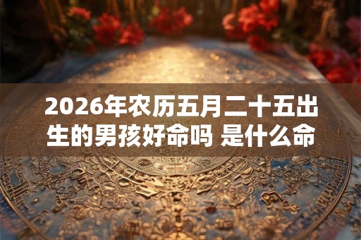 2026年农历五月二十五出生的男孩好命吗 是什么命