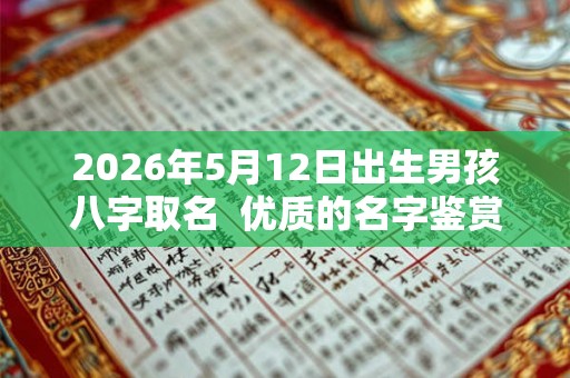 2026年5月12日出生男孩八字取名  优质的名字鉴赏