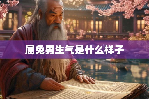 属兔男生气是什么样子