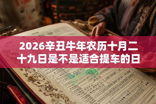 2026辛丑牛年农历十月二十九日是不是适合提车的日子？