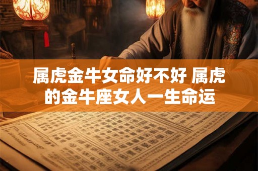 属虎金牛女命好不好 属虎的金牛座女人一生命运