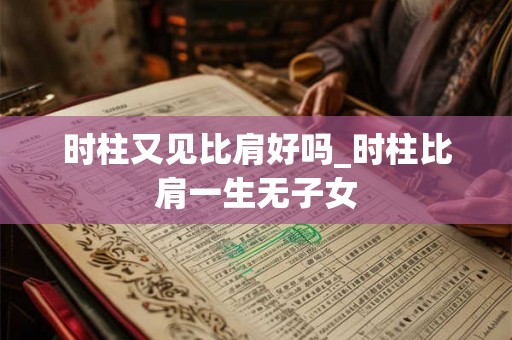 时柱又见比肩好吗_时柱比肩一生无子女